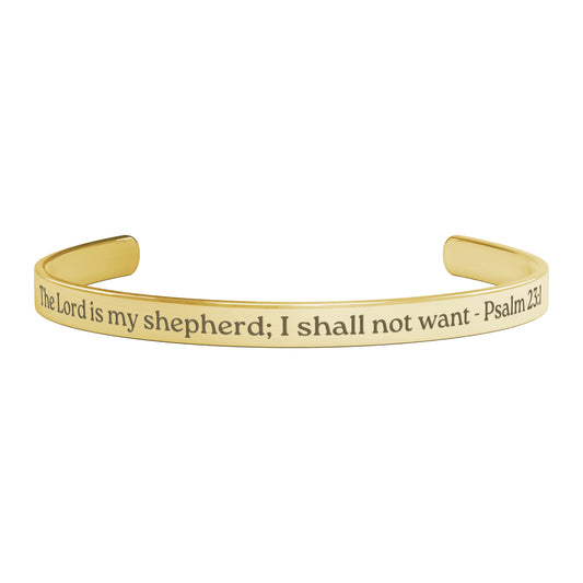 THE LORD IS MY SHEPARD; I SHALL NOT WANT - PSALM 23:1